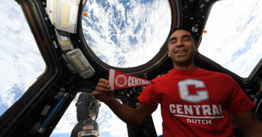 NASA Commander Raja Chari aboard the International Space Station