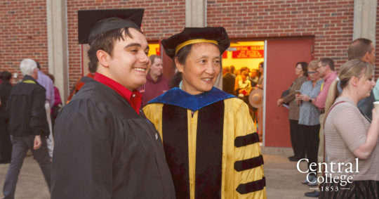 Josh Villalobos ’16 at Commencement 2016