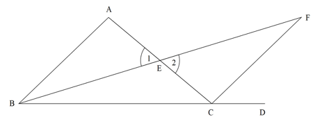 diagram showing angles